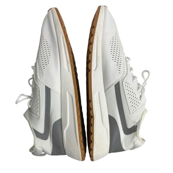 Zara Men's Classic White Sneakers with Gray Detail  EU Size 44, US Size 11 - Picture 4 of 13